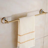 HeritageLuxe Antique Brass Bathroom Hardware Set – Vintage Brass & Ceramic Wall-Mounted Bathroom Accessories Collection