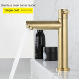 Steelhaven Mono Cold Basin Tap – Stainless Steel Single-Lever Sink Faucet | Compact Commercial & Utility Design