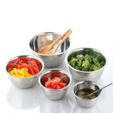 Nestora Stainless Steel Prep Bowl Set – Stackable Kitchen Mixing Bowls | Portable Food Preparation Collection