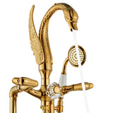 Aurelius Heritage Bath Shower Mixer – Wall-Mounted Brass Faucet Set | Luxury Dual Handle Bathroom Tap System