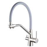 PureStream 3-Way Kitchen Mixer Tap – Filtered Water Faucet | 360° Swivel Hot & Cold Sink Mixer