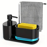 Velora Sync Sink Organiser – 5-in-1 Soap Dispenser & Kitchen Cleaning Station with Sponge Holder