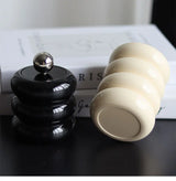Veloura Ceramic Canister – Luxury Lidded Storage Jar | Decorative Candy, Spice & Candle Container
