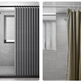 Velmora Magnetic Shower Curtain – Waterproof Linen-Effect Bathroom Curtain | Foldable Minimalist Shower Screen