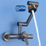 FlexCore Pro 360 Wall Mixer – 4-Mode Flexible Stainless Steel Faucet | Professional Kitchen & Bathroom Tap