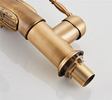 Aurelia Swan Waterfall Basin Mixer – Luxury Gold Brass Bathroom Faucet | Elegant Single Lever Sink Tap