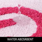 RoséMuse Tufted Statement Rug – Pink Slogan Bathroom Mat | Soft Non-Slip Modern Home Décor