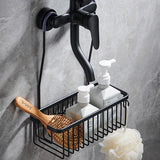 AeroVault Adhesive Shower Shelf – Rustproof Aluminium Bathroom Caddy | Drill-Free Wall Storage Basket