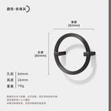 ImperialCurve Round Cabinet Handle – Polished Zinc Alloy Furniture Pull | Modern Oriental Drawer & Wardrobe Hardware