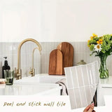 MetroTile Peel & Stick Wall Panels – Waterproof PVC Splashback Tiles | Modern Self-Adhesive Décor