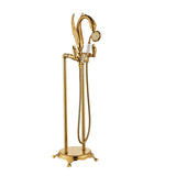 Aurelius Heritage Bath Shower Mixer – Wall-Mounted Brass Faucet Set | Luxury Dual Handle Bathroom Tap System