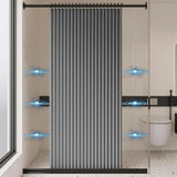 VeloraFold Magnetic Shower Screen – Foldable Waterproof Curtain for Walk-In Showers