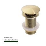 Vellora Brass Click-Clack Basin Waste – Solid Brass Pop-Up Sink Drain | Universal Bathroom Plug with Overflow Option
