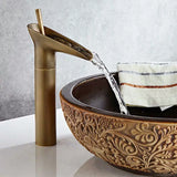 Veloura Cascade Heritage Basin Tap – Antique Waterfall Bathroom Mixer | Elegant Spa-Inspired Vanity Design