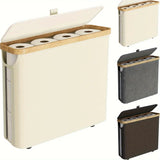 Veloura Covered Toilet Roll Holder – Modern Bathroom Paper Storage Container | Minimalist Bathroom Organisation