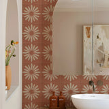 Terravelle Boho Tile Decals – Self-Adhesive Mediterranean Vinyl Stickers | Decorative Wall & Floor Panels