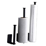 MetroRoll Adhesive Tissue Holder – Stainless Steel Toilet Paper Rack | Extended No-Drill Bathroom Organiser