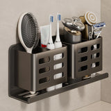 AeroSlim Bathroom Storage Shelf – Drill-Free Aluminium Organiser | Toothbrush & Razor Wall Holder