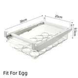 ClearNest Fridge Storage Drawer – Transparent Under-Shelf Refrigerator Organiser | Space-Saving Food Container