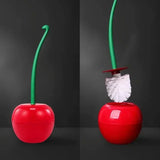 BerryBloom Designer Toilet Brush Set – Cherry-Inspired Bathroom Cleaner & Hygienic Storage Holder | Compact Modern Toilet Brush