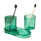 VivaLume Bathroom Tumbler Cup – Modern Anti-Tip Toothbrush Holder | Colourful Bathroom Accessory