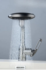 NovaCascade Basin Mixer – Futuristic Waterfall Bathroom Faucet | 4-Mode Luxury Sink Tap