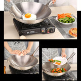 IronFlame Professional Wok Pan – Large Stainless Steel Stir-Fry Cooker | Dual-Handle Kitchen Wok
