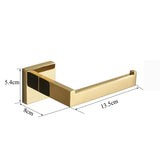 Veloura Luxe Gold Toilet Roll Holder – 304 Stainless Steel Bathroom Wall Mount | Rustproof Modern Tissue Dispenser