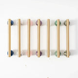 Marbelle Brass & Marble Cabinet Handles – Scandinavian Luxury Drawer Pulls | Modern Furniture Hardware