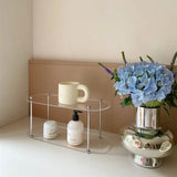 Lucentra Acrylic Vanity Organiser – Double-Tier Cosmetic Storage Display | Luxury Bathroom & Beauty Shelf
