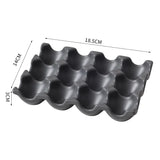 Céravie Ceramic Egg Storage Tray – Modern Refrigerator Egg Holder | Elegant Kitchen Organisation