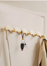 Arqevia RuralHook 6-Hook Wall Rack – Rustic Aluminium Coat & Towel Hooks | Heavy-Duty Drill-Mounted Storage for Bathroom, Kitchen & Hallway
