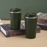 ThermaGo 380/510ml Insulated Travel Mug – 304 Stainless Steel Vacuum Cup | Leak-Resistant Lid | Portable Coffee Flask