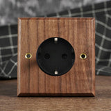 Maison Voltier Walnut Toggle Switch – Vintage Brass Wall Switch with USB Option | Luxury Retro Electrical Hardware