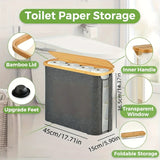 Veloura Covered Toilet Roll Holder – Modern Bathroom Paper Storage Container | Minimalist Bathroom Organisation