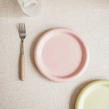 Pasteléa Ceramic Serving Plate – Modern Round Breakfast & Dessert Plate | Elegant Macaron Colour Tableware