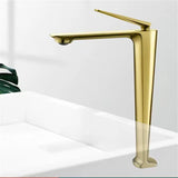 Aurelia Tower Basin Mixer – Brushed Gold Vessel Sink Faucet | Luxury Tall Bathroom Tap