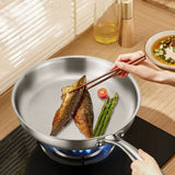 PureHeat 304 Stainless Steel Skillet – Professional Non-Coated Frying Pan | Induction & Gas Cookware