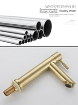 Steelhaven Mono Cold Basin Tap – Stainless Steel Single-Lever Sink Faucet | Compact Commercial & Utility Design
