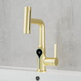 AquaSense Waterfall Basin Mixer – Digital Temperature Display Bathroom Faucet | Adjustable Luxury Sink Tap