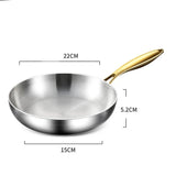 TitanCore 7-Layer Stainless Steel Frying Pan – Professional Induction Skillet | Heavy-Duty Chef Cookware