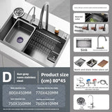 TitanFlow Stainless Steel Kitchen Sink Set – Heavy-Duty Single Bowl Sink | Modern Utility Basin with Faucet & Soap Dispenser