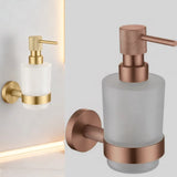 Roséva Luxe Bathroom Accessory Set – Brushed Rose Gold Wall-Mounted Hardware Collection | Modern Stainless Steel Décor