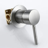 Velmor Wall Basin Mixer – Brushed Stainless Bathroom Faucet | Solid Brass Dual-Hole Sink Tap