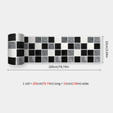 Miravelle Mosaic Trim Panels – Waterproof Peel & Stick Wall Décor | Flexible Kitchen & Bathroom Backsplash Strips