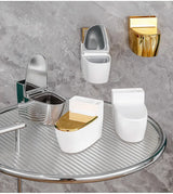 AeroVault Wall Ash Holder – Compact Bathroom & Office Ashtray | Modern Space-Saving Smoke Bin