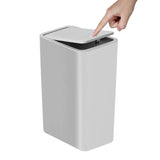 PureTouch Compact Bathroom Bin – 10L Push Lid Waste Bin | Modern Hygienic Home Design