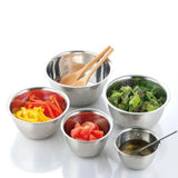 Nestora Stainless Steel Prep Bowl Set – Stackable Kitchen Mixing Bowls | Portable Food Preparation Collection