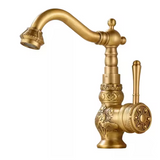 HeritageFlow Pull-Out Bronze Kitchen Faucet – Retro Antique Solid Brass Single-Handle Sink Mixer with Swivel & Retractable Spout