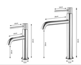 ObsidianVale Mono Basin Tap – Matte Black Bathroom Mixer | Solid Brass Contemporary Vanity Faucet